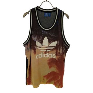 アディダス(adidas)のアディダス トレフォイルロゴ ノースリーブ メッシュ タンクトップ L ブラック系 adidas フォト メンズ(タンクトップ)