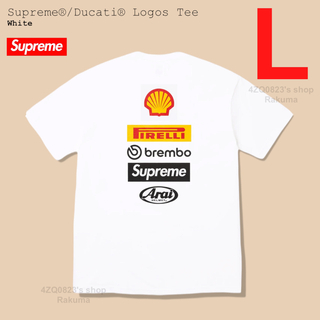 シュプリーム(Supreme)のSupreme Ducati Logos Tee シュプリーム Tシャツ L(Tシャツ/カットソー(半袖/袖なし))