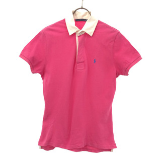 ラルフローレン(Ralph Lauren)のラルフローレン 半袖 ポロシャツ L ピンク RALPH LAUREN 鹿の子地 レディース(ポロシャツ)