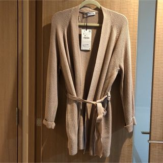 ZARA - ZARA 新品 ベルト付き ニットカーディガン