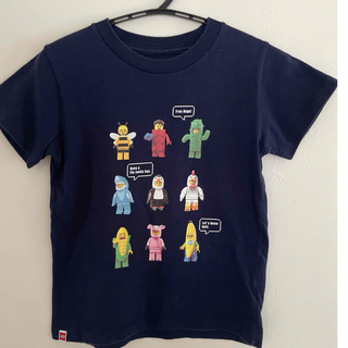 ユニクロ(UNIQLO)のレゴ　110 紺綿Tシャツ(Tシャツ/カットソー)