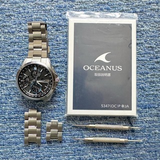 カシオ(CASIO)のcasio オシアナス 腕時計 電波ソーラー 時計 OCW-T2600(腕時計(アナログ))