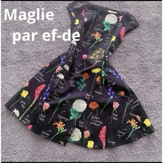 Maglie par ef-de - マーリエパーエフデ　ワンピース　メイドインジャパン　花柄　半袖　夏