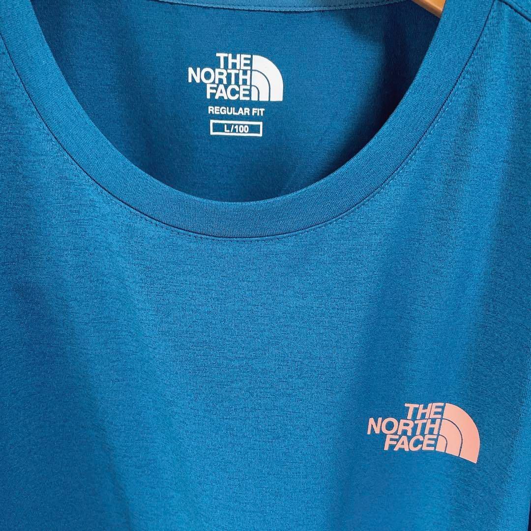 THE NORTH FACE(ザノースフェイス)の【海外限定】 ノースフェイス カルフォルニア ロゴ Tシャツ 半袖 L ブルー メンズのトップス(Tシャツ/カットソー(半袖/袖なし))の商品写真