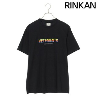 ヴェトモン(VETEMENTS)のヴェトモン  UE51TR620B マルチカラーロゴプリントTシャツ メンズ M(Tシャツ/カットソー(半袖/袖なし))