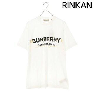 バーバリー(BURBERRY)のバーバリー  8010538 ダブルロゴプリントTシャツ メンズ M(Tシャツ/カットソー(半袖/袖なし))
