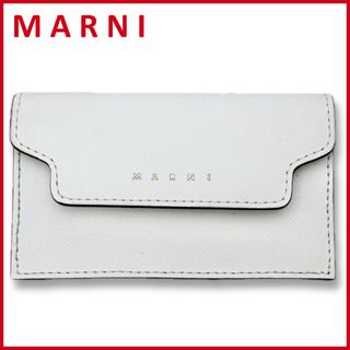 マルニ(Marni)の新品マルニ　レザー　カードケース(名刺入れ）　白　MARNI(名刺入れ/定期入れ)