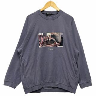 アンダーカバー(UNDERCOVER)のUNDERCOVER アンダーカバー 24SS 品番 US1D4808-2 コットン スウェット プルオーバー 薄手 スウェット ブルー系 サイズ2 正規品 / 34580(スウェット)