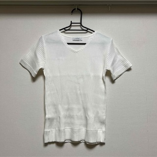 ◆green label relaxing◆リブ風VネックTシャツ