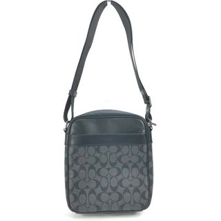 コーチ(COACH)のコーチ COACH シグネチャー F54788　 カバン ポシェット ショルダーバッグ PVC/レザー ブラック 未使用(ショルダーバッグ)