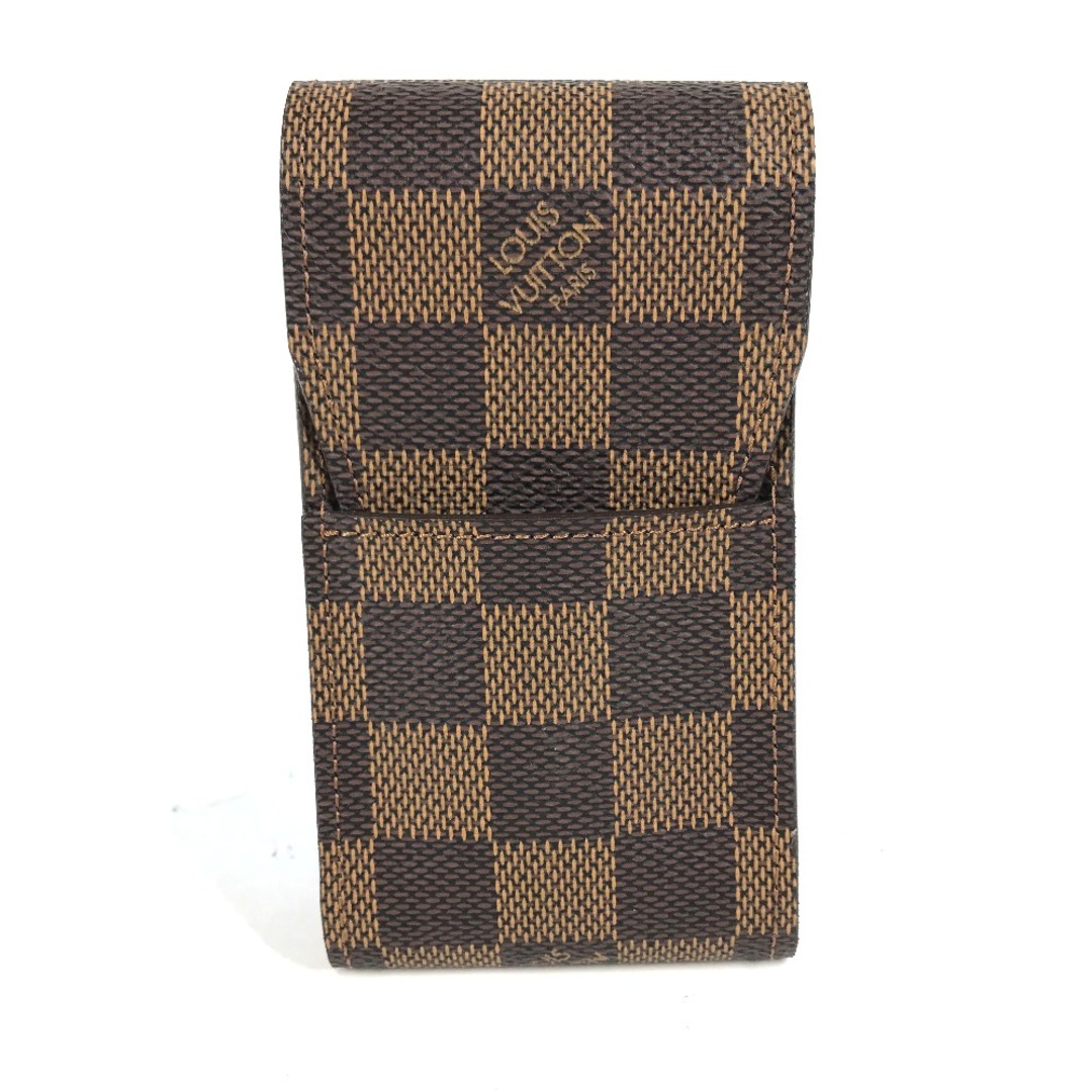 LOUIS VUITTON - ルイヴィトン LOUIS VUITTON エテュイ・シガレット N63024 ダミエ ミニ ポーチ 喫煙具 ポーチ シガレットケース ダミエキャンバス エベヌ ブラウン