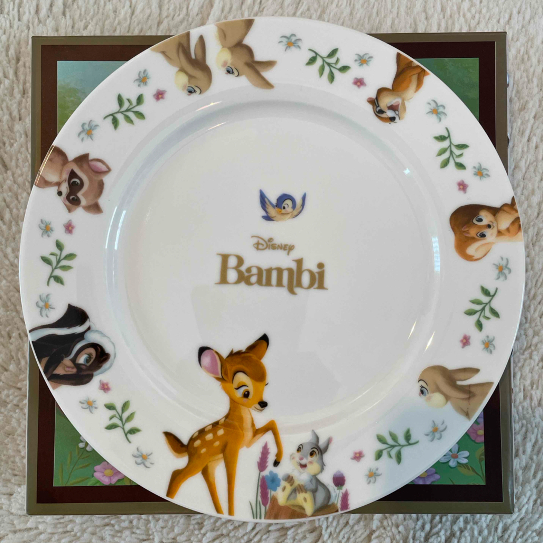 Disney - ディズニー バンビ 80周年 記念グッズ プレート 【美品 Disney - ディズニー バンビ 80周年 記念グッズ プレート 【美品