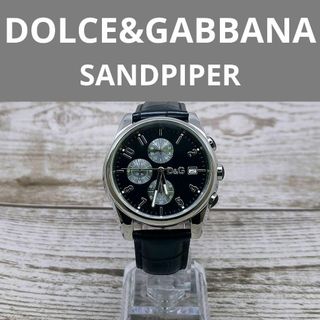 ドルチェアンドガッバーナ(DOLCE&GABBANA)の動作品　ドルチェ＆ガッバーナ　黒　腕時計 ドルガバ　メンズ　D&G　定価9万円(腕時計(アナログ))