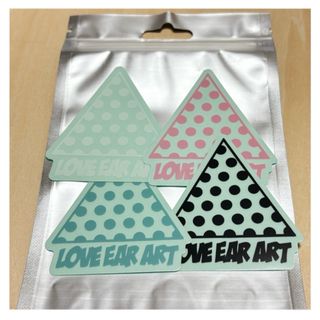 【LOVE EAR ART】 ロゴステッカー 4枚セット