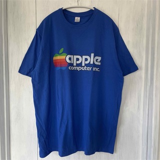 企業T  Apple / XLサイズ/ブルー(Tシャツ/カットソー(半袖/袖なし))