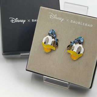 海外限定 ディズニー バウブルバー ドナルド ビジュー ピアス Disney