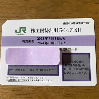 ジェイアール(JR)のJR東日本株主優待 1枚(ショッピング)