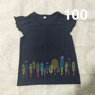 ニシマツヤ(西松屋)の半袖カットソー Tシャツ ネイビー 100(Tシャツ/カットソー)
