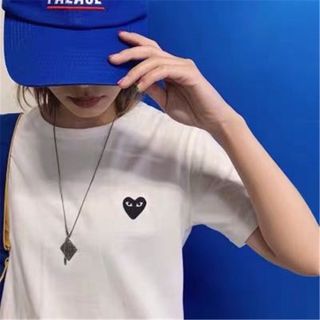 プレイコムデギャルソン　Tシャツ　白　M(Tシャツ(半袖/袖なし))