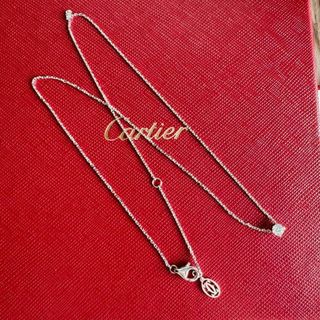 カルティエ(Cartier)の◇カルティエ◇ 1895 ダイヤ ネックレス 750 WG 2.3g ブランド(ネックレス)
