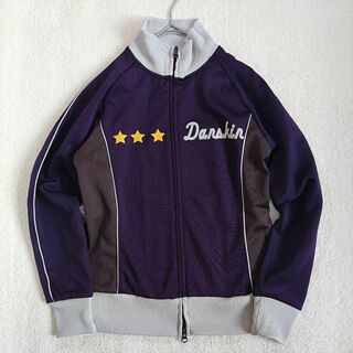 ダンスキン(DANSKIN)のダンスキン DANSKIN トラックジャケット  ジップアップ  ロゴ　紫 M(その他)