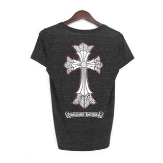 クロムハーツ(Chrome Hearts)のクロムハーツ CHROME HEARTS ■ ダブル CHクロス プリント Vネック 半袖 Tシャツ 33823(Tシャツ(半袖/袖なし))