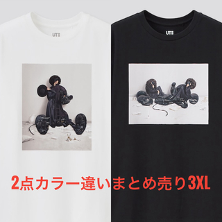 ユニクロ(UNIQLO)のUNIQLO 吉田ユニ ディズニー グラフィックTシャツ 3XL BLACK(Tシャツ(半袖/袖なし))