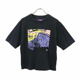 ザノースフェイス(THE NORTH FACE)のザノースフェイス 日本製 NT3128T プリント 半袖 Tシャツ WS 黒 THE NORTH FACE ユニセックス アウトドア メンズ(Tシャツ/カットソー(半袖/袖なし))