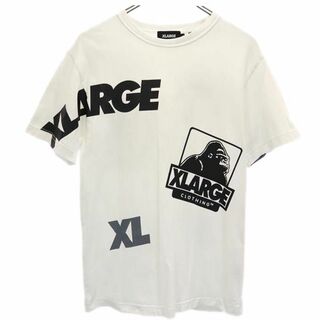 エクストララージ(XLARGE)のエクストララージ ロゴプリント 半袖 Tシャツ S ホワイト系 XLARGE メンズ(Tシャツ/カットソー(半袖/袖なし))