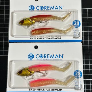 COREMAN コアマン VJ28 ゴールドヘッド 2個セット(ルアー用品)