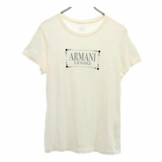 アルマーニエクスチェンジ(ARMANI EXCHANGE)のアルマーニエクスチェンジ プリント 半袖 Tシャツ L ホワイト系 ARMANI EXCHANGE レディース(Tシャツ(半袖/袖なし))