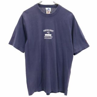 アディダス(adidas)のアディダス プリント 半袖 Tシャツ M ネイビー系 adidas メンズ(Tシャツ/カットソー(半袖/袖なし))