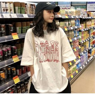 レディース tシャツ コーデ かわいい 半袖 ゆったり 人気 インナ ダンス