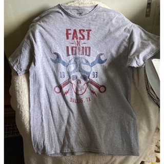 洗濯済海外直輸入古着Tシャツ「FAST N LOUD　ファストアンドラウド」XL(Tシャツ/カットソー(半袖/袖なし))