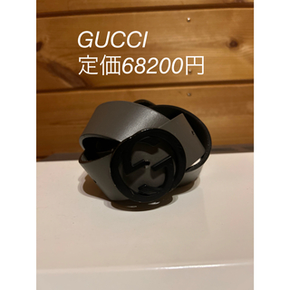 Gucci - GUCCI レザー ベルト（インターロッキングGバックル）