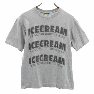 アイスクリーム ビリオネアボーイズクラブ 日本製 プリント 半袖 Tシャツ S グレー系 ICE CREAM BILLIONAIRE BOYS CLUB メンズ(Tシャツ/カットソー(半袖/袖なし))