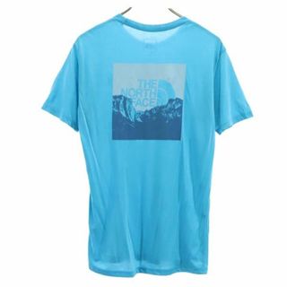 ザノースフェイス(THE NORTH FACE)のノースフェイス NT32183 バックプリント 半袖 Tシャツ M ブルー系 THE NORTH FACE アウトドア メンズ(Tシャツ/カットソー(半袖/袖なし))