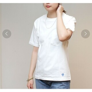オーシバル(ORCIVAL)の美品 ORCIVAL オーシバル  バスク Tシャツ ホワイト(Tシャツ(半袖/袖なし))