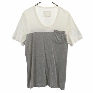 サカイ(sacai)のサカイ 日本製 半袖 Tシャツ 3 グレー系 Sacai 胸ポケット メンズ(Tシャツ/カットソー(半袖/袖なし))