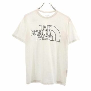 ザノースフェイス(THE NORTH FACE)のノースフェイス NT32176 プリント 半袖 メッシュ Tシャツ S ホワイト系 THE NORTH FACE アウトドア メンズ(Tシャツ/カットソー(半袖/袖なし))