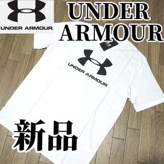 アンダーアーマー(UNDER ARMOUR)の【希少残りわずか】新品　アンダーアーマー　メンズ　Tシャツ　XLサイズ　ホワイト(Tシャツ/カットソー(半袖/袖なし))