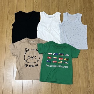 ニシマツヤ(西松屋)の半袖肌着子供服 まとめ売りセット(Tシャツ/カットソー)