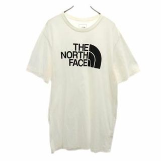 ザノースフェイス(THE NORTH FACE)のノースフェイス プリント 半袖 Tシャツ XL ホワイト系 THE NORTH FACE アウトドア メンズ(Tシャツ/カットソー(半袖/袖なし))