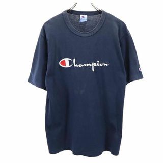 チャンピオン(Champion)のチャンピオン 90s USA製 オールド デカロゴ 半袖 Tシャツ M ネイビー Champion メンズ(Tシャツ/カットソー(半袖/袖なし))