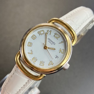 Hermes - 【良品 可動品】 エルメス 腕時計 プルマン ゴールドコンビ クリッパー 正規品