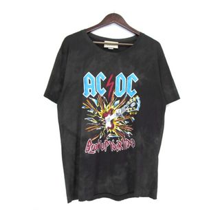 グッチ(Gucci)のグッチ GUCCI ■ 【 493117 X3H43 】 ACDC プリント ダメージ 加工 半袖 Tシャツ 33826(Tシャツ/カットソー(半袖/袖なし))