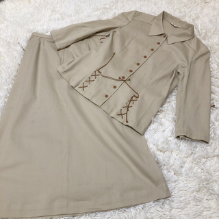 INGEBORG - 【美品】インゲボルグ　セットアップ　編み上げ　シャツ　スカート  ジャケット
