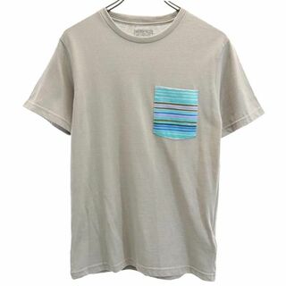 パタゴニア(patagonia)のパタゴニア アウトドア 半袖 Tシャツ XS グレー patagonia スリムフィット SLIM FIT ポケT メンズ(Tシャツ/カットソー(半袖/袖なし))