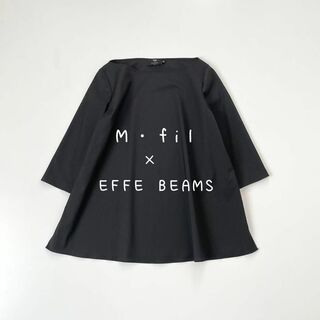 M・fil×EFFE BEAMS / 梳毛 ボートネック ブラウス　エムフィル(シャツ/ブラウス(長袖/七分))