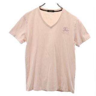 バーバリーブラックレーベル(BURBERRY BLACK LABEL)のバーバリーブラックレーベル 三陽商会 日本製 半袖 Tシャツ 2 ピンク BURBERRY BLACK LABEL メンズ(Tシャツ/カットソー(半袖/袖なし))